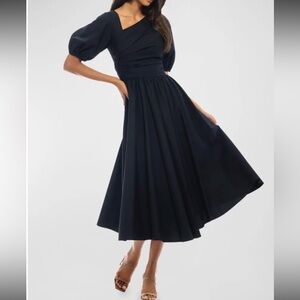 Shoshanna navy poplin dress size 6